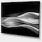 Designart - Glittering Silver Pattern - Abstract Canvas art print